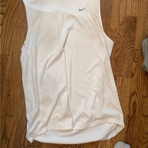 Nike Cream Dri-FIT Athletic Top